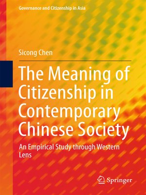 cover image of The Meaning of Citizenship in Contemporary Chinese Society